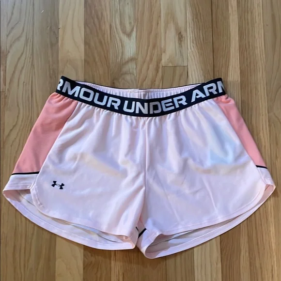 Under Armour Women's Pink Athletic Shorts - Picture 1 of 4